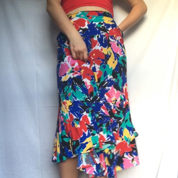 Floral Vintage Skirt - Picture 3 of 7